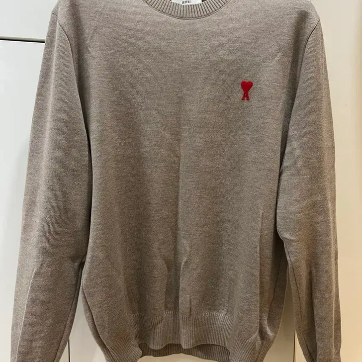 [BUNJANG] Ami Beige Knit Sweater XL / 23fw 아미 베이지니트 xl 새상품