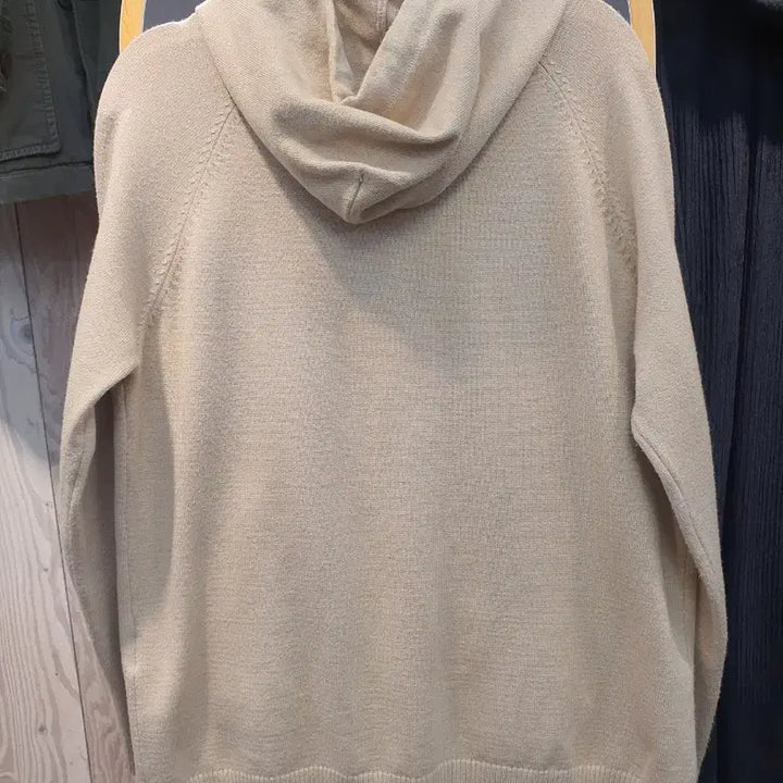 [BUNJANG] Nohant Crew Knit Hooded Zip-Up Beige / 노앙 크루(Nohant Crew) 니트 후드 집업 베이지 (실측 가슴 4