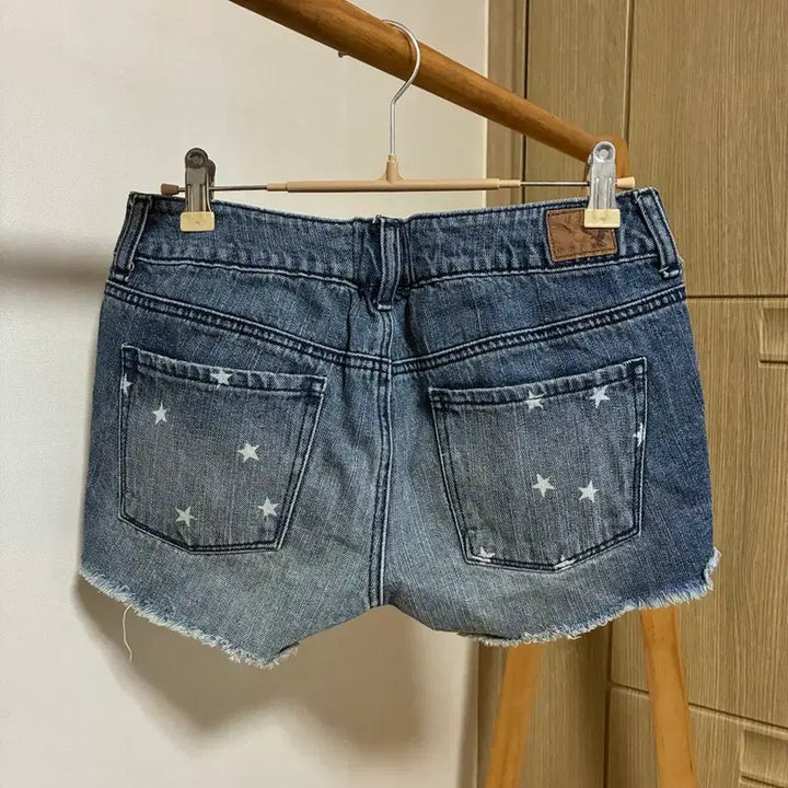 [BUNJANG] Star Stripe Denim Shorts / 스타 스트라이프 데님 숏팬츠
