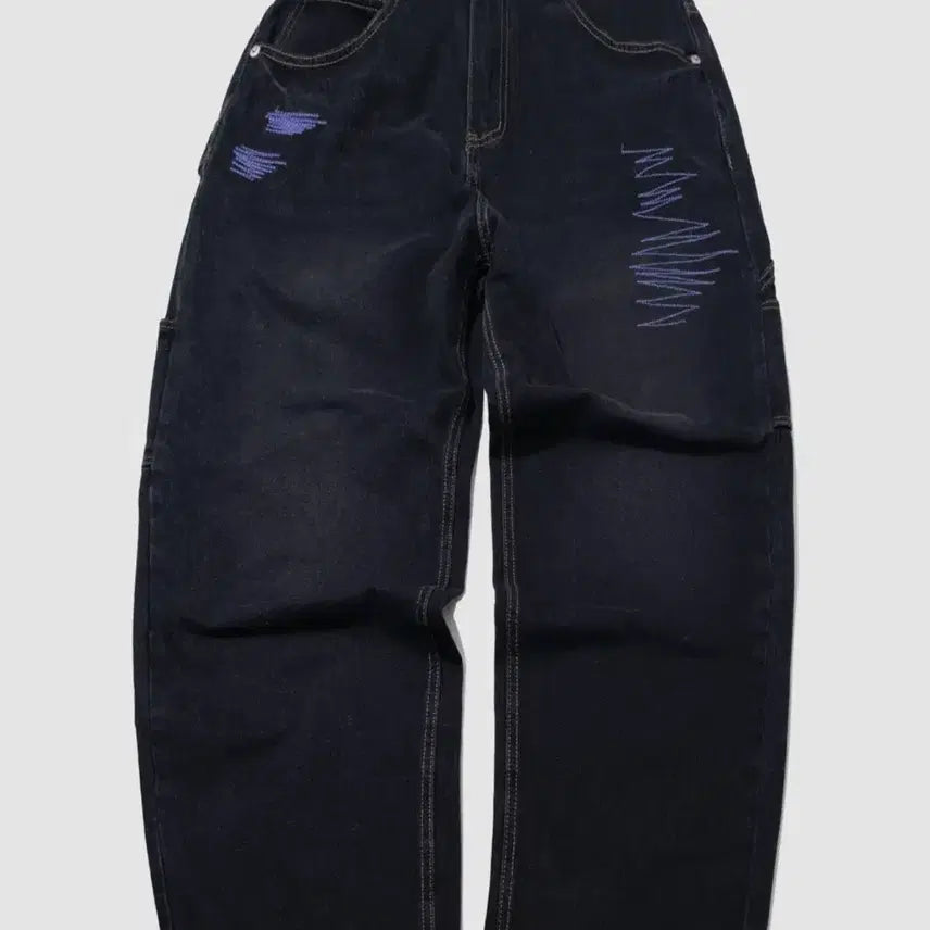 [BUNJANG] Someplace Stitch Point Balloon Denim Pants / 썸플레이스 스티치 포인트 벌룬 데님
