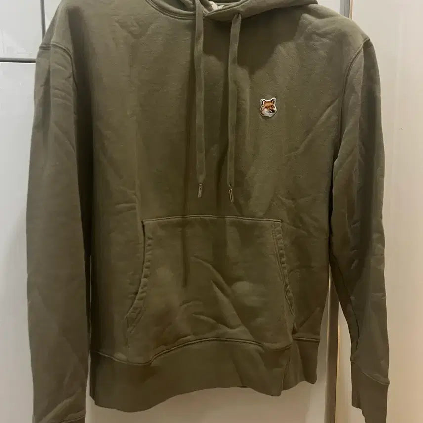 [BUNJANG] Maison Kitsune Khaki Hoodie L / 메종키츠네 카키 후드티 L 새상품급