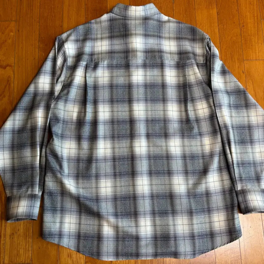 [SOLD OUT] 오라리 23aw 체크 셔츠 그레이