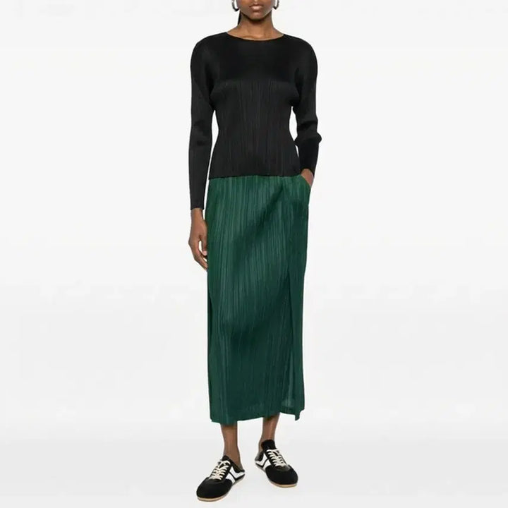 [BUNJANG] Pleats Please Issey Miyake Pleated Sleeve Top / 26SS 플리츠플리즈이세이미야케 플리츠 슬리브 블랙 [5]