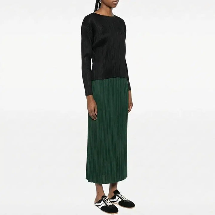 [BUNJANG] Pleats Please Issey Miyake Pleated Sleeve Top / 26SS 플리츠플리즈이세이미야케 플리츠 슬리브 블랙 [5]