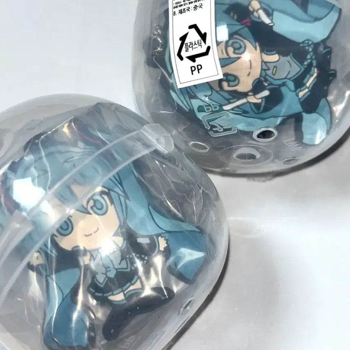 [BUNJANG] Hatsune Miku Rubber Charm Keychain Bundle / 미쿠 가챠 러버참 키링 2종 일괄 보컬로이드 하츠네미쿠