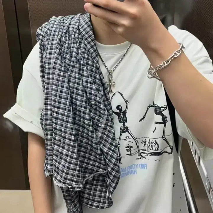 [BUNJANG] From Whom Skeleton Short Sleeve T-Shirt Size 2 / 파프롬왓 스켈레톤 반팔 2