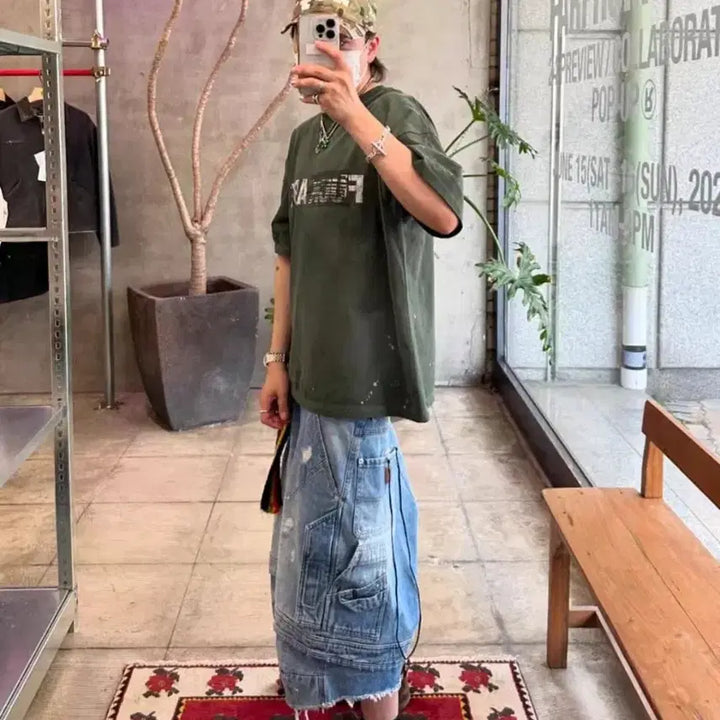 [BUNJANG] Far From What Fuck Art T-shirt Green / 파프롬왓 퍽아트 티셔츠 그린 2