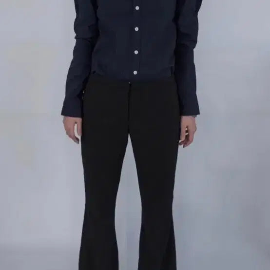 [BUNJANG] Eongss Garden Shirt Navy Size 1 / 에옹쓰 가든 셔츠 네이비 1 사이즈