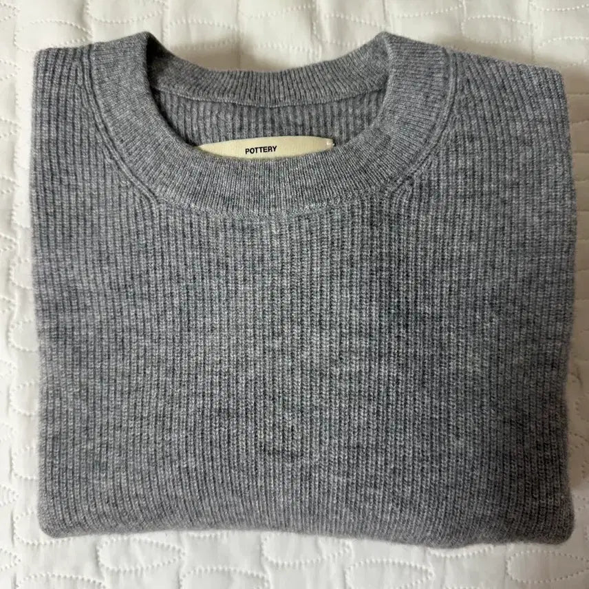 [SOLD OUT] 포터리 컴포트 크루넥니트 멜란지그레이 3사이즈