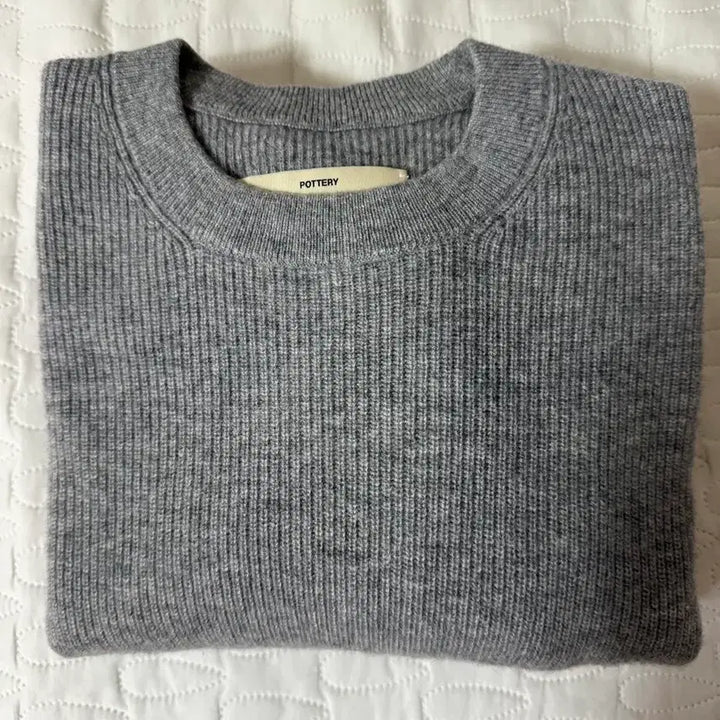 [SOLD OUT] 포터리 컴포트 크루넥니트 멜란지그레이 3사이즈