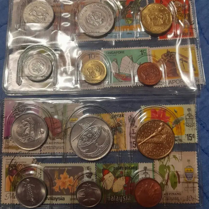 [BUNJANG] Singapore Malaysia Commemorative Coin Set (Uncirculated) / 싱가포르 말레이시아 기념주화 세트(미사용)
