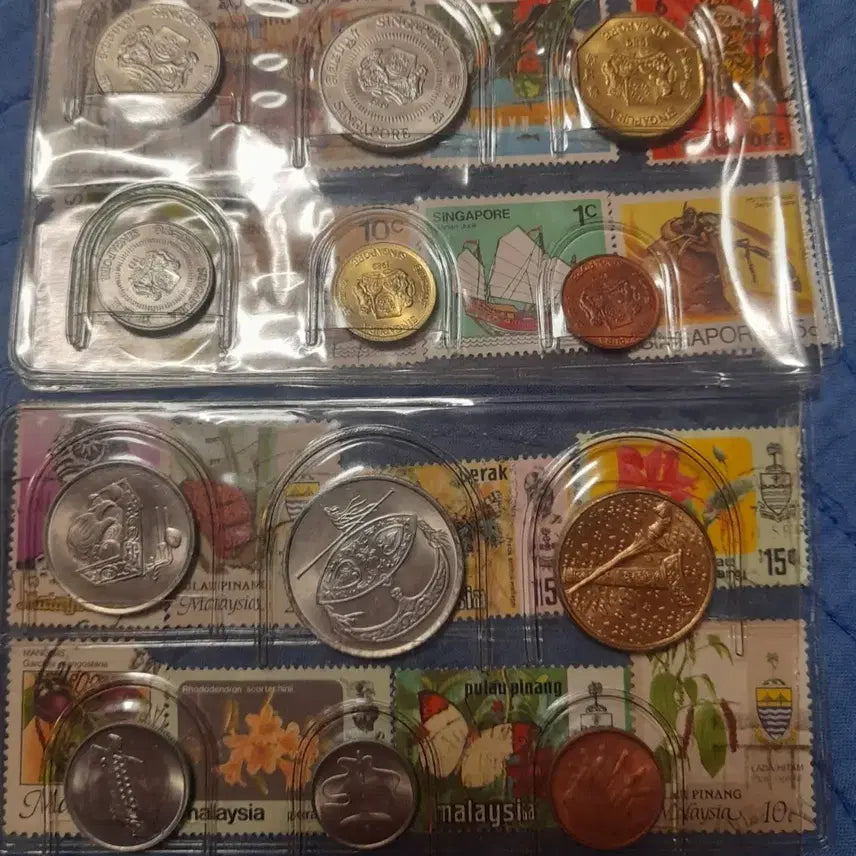 [BUNJANG] Singapore Malaysia Commemorative Coin Set (Uncirculated) / 싱가포르 말레이시아 기념주화 세트(미사용)