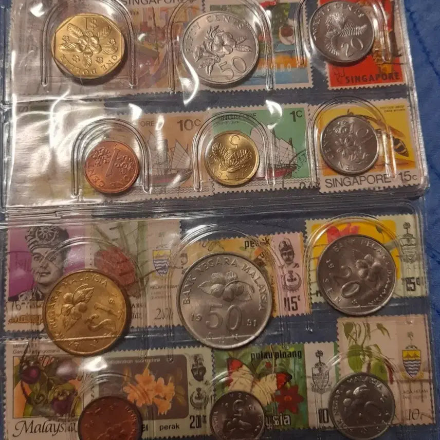 [BUNJANG] Singapore Malaysia Commemorative Coin Set (Uncirculated) / 싱가포르 말레이시아 기념주화 세트(미사용)