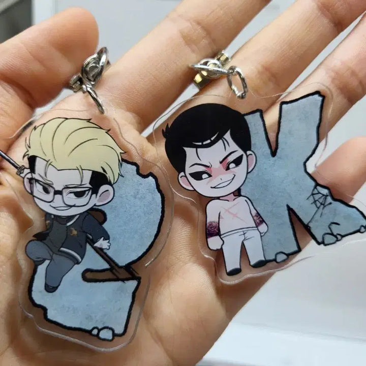 [BUNJANG] How to Fight Jonggun and Jungu Acrylic Keychain Bundle Set / 일괄 외지주 종건 준구 종준 준종 키링 아크릴키링 팝업굿즈