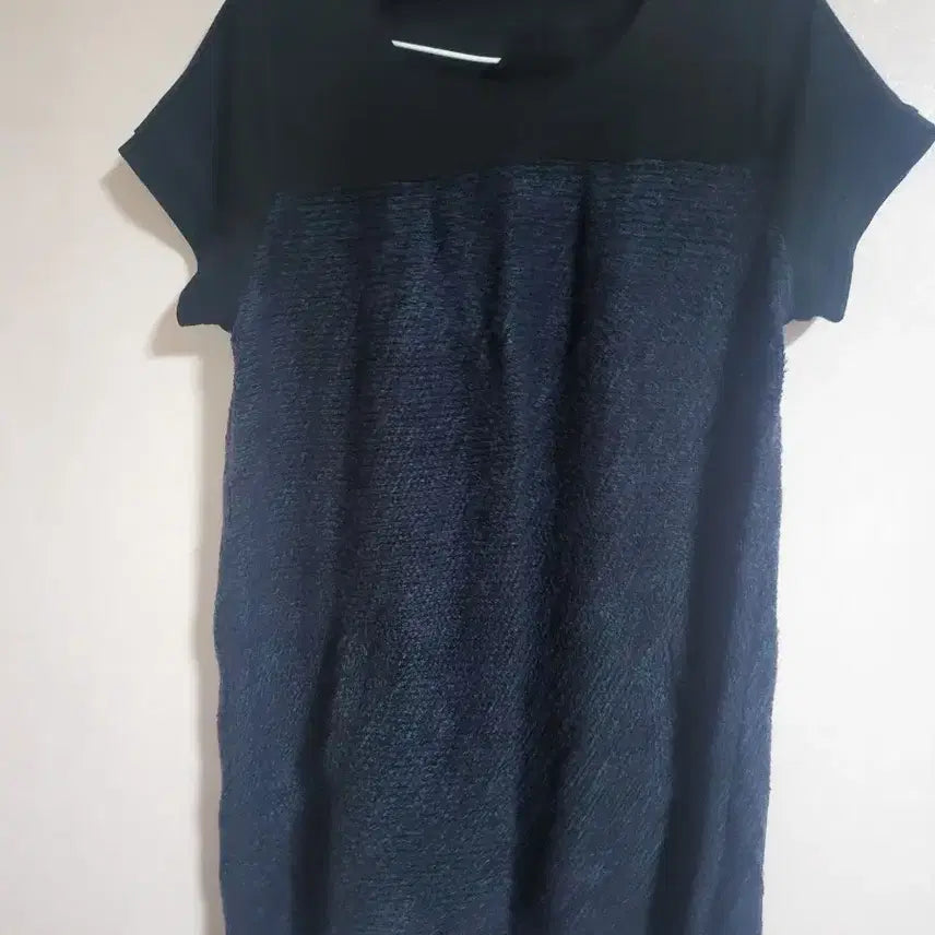 [BUNJANG] Blue Boucle Color Block Dress Bundle Set / (일괄2벌)블루 부클배색원피스 95