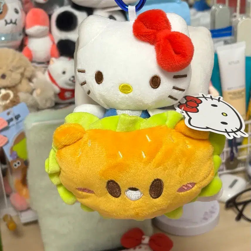 [BUNJANG] Sanrio Hello Kitty Hambugi Keyring / 산리오 키티 인형 햄부기 키링