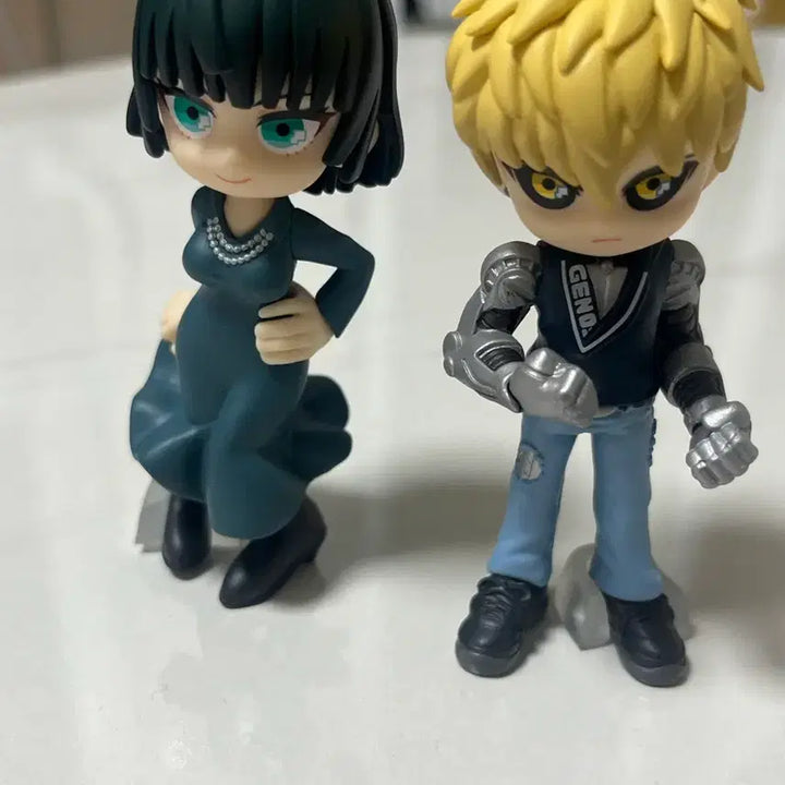 [BUNJANG] One Punch Man Genos &amp; Fubuki Figure Bundle Set / 원펀맨 제노스 후부키 피규어 세트 (소닉태엽 서비스)