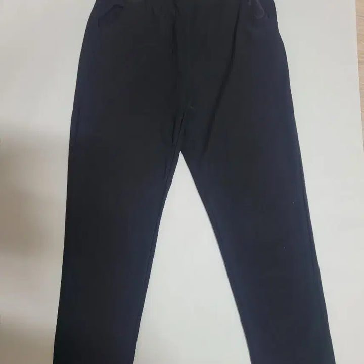 [BUNJANG] Black Elastic Waistband Summer Pants / 검정색 허리밴딩 바지  여름바지