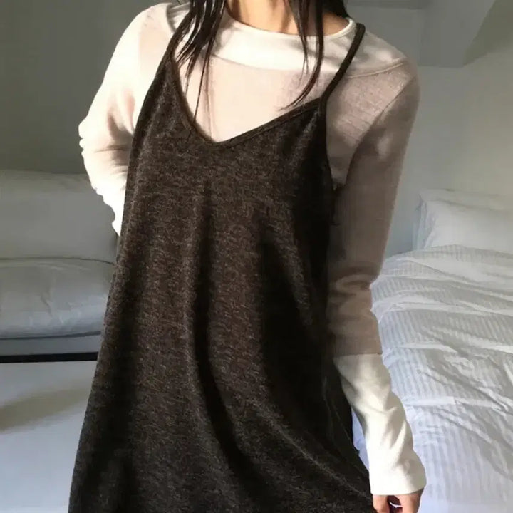 [BUNJANG] Purple Knit Tank Top / 자주색 니트나시