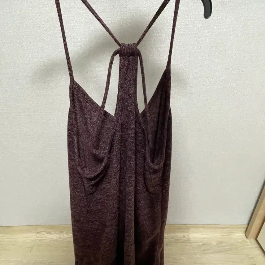 [BUNJANG] Purple Knit Tank Top / 자주색 니트나시