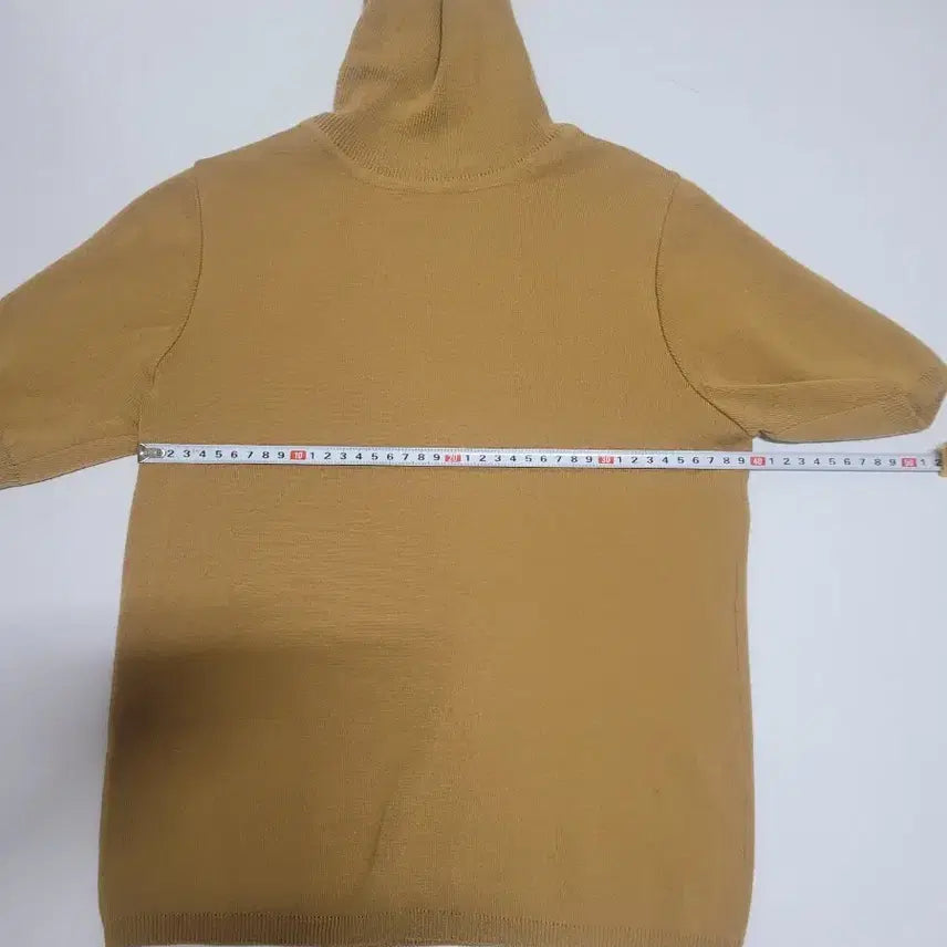 [BUNJANG] Ribbed Short Sleeve Turtleneck Knit T-Shirt / 반팔 골지 목폴라 니트 티셔츠