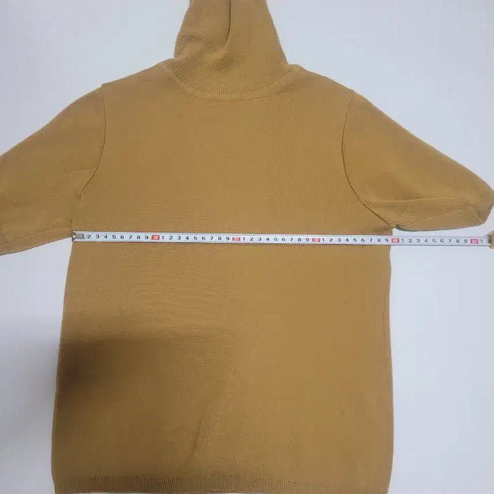 [BUNJANG] Ribbed Short Sleeve Turtleneck Knit T-Shirt / 반팔 골지 목폴라 니트 티셔츠