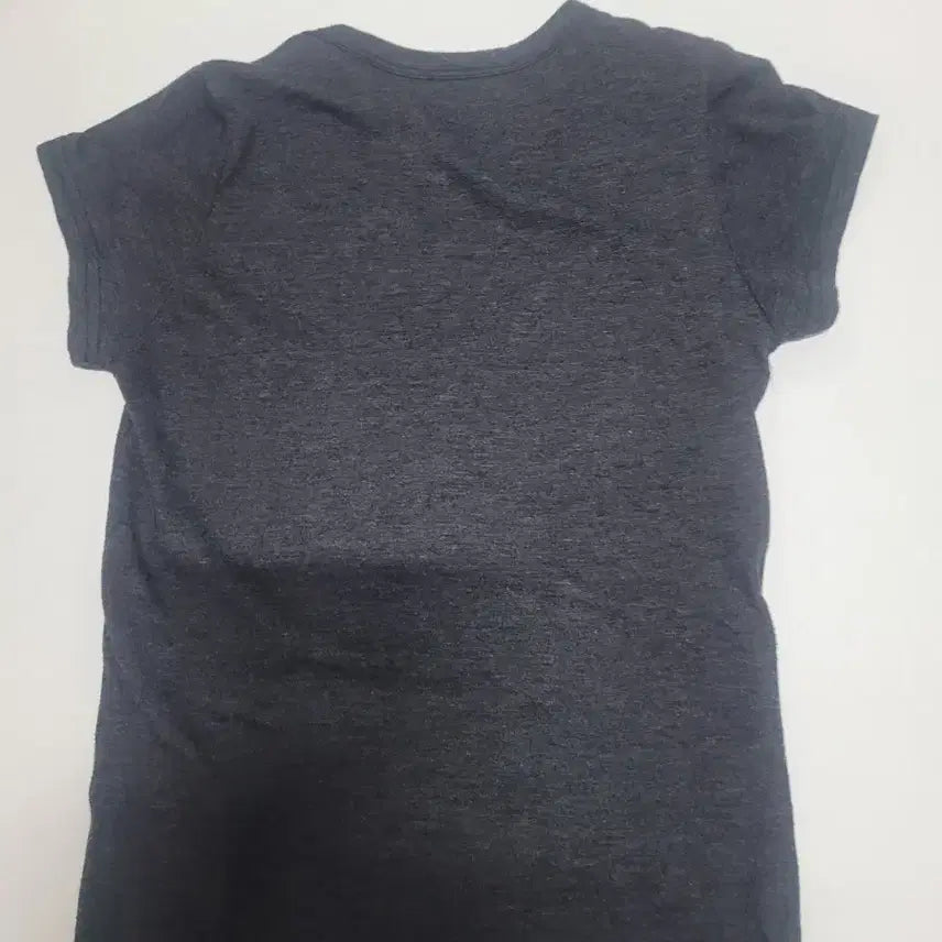 [BUNJANG] Charcoal Zebra Print Short Sleeve T-Shirt / 차콜색 얼룩말 프린팅 반팔 티셔츠