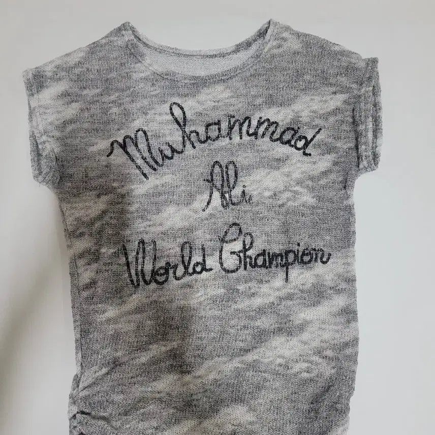 [BUNJANG] Muhammad Ali Grey Short Sleeve T-Shirt / 무하마드 알리 반팔 티셔츠 그레이