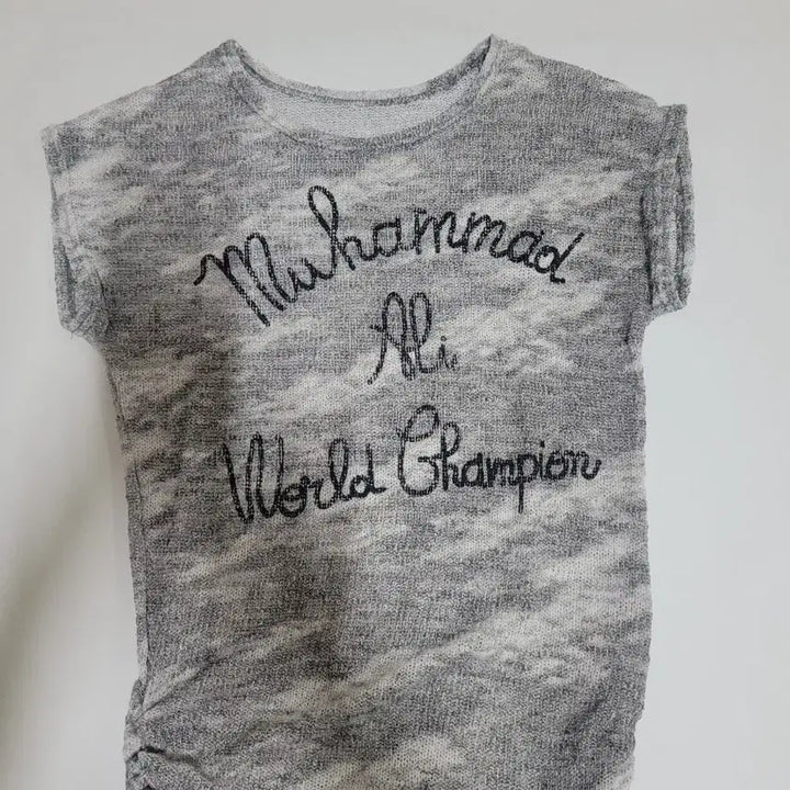 [BUNJANG] Muhammad Ali Grey Short Sleeve T-Shirt / 무하마드 알리 반팔 티셔츠 그레이