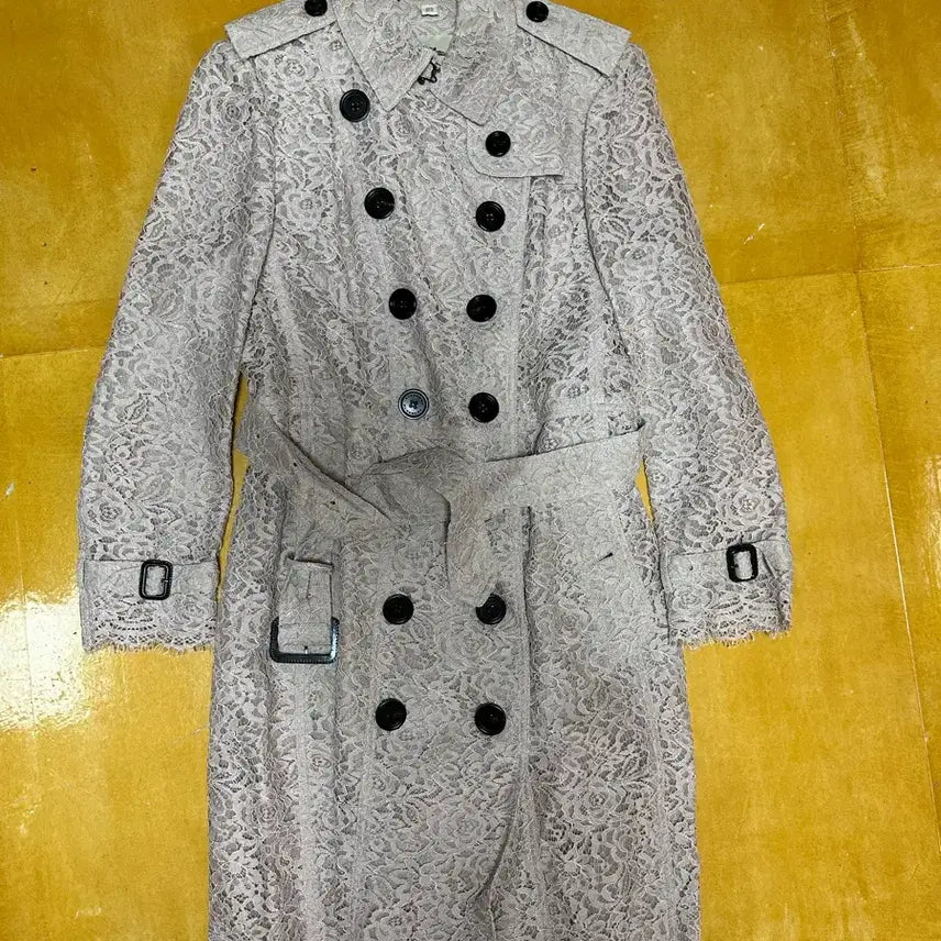 [BUNJANG] Burberry Lace Trench Coat (UK 12) / 버버리 정품 레이스 트렌치코트 uk 12