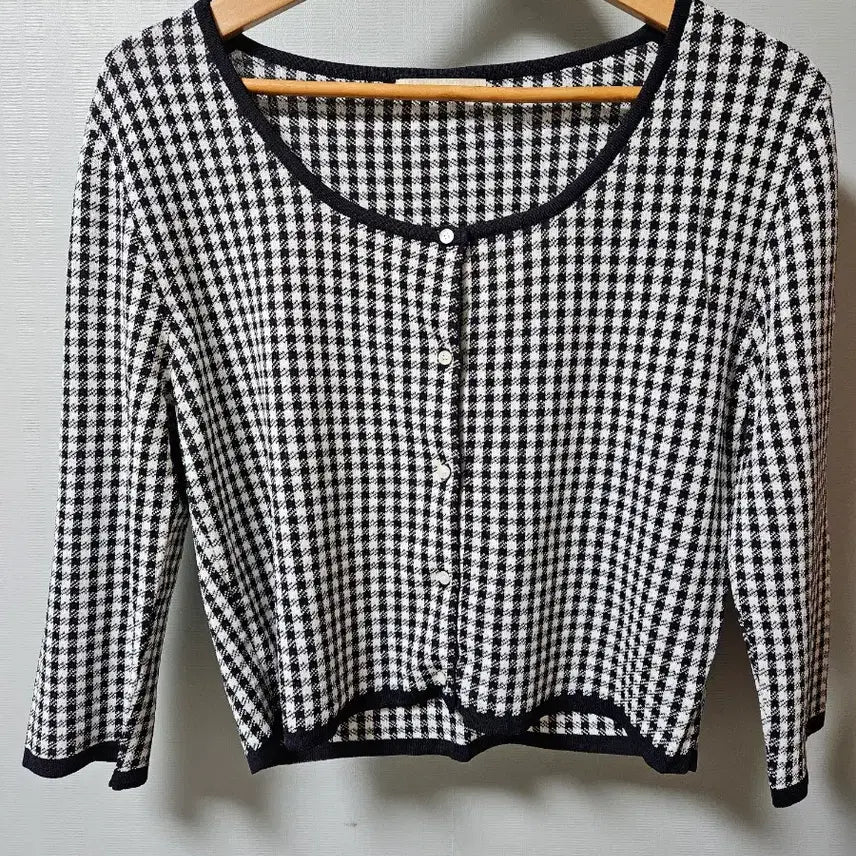[BUNJANG] Vegetable Check Cardigan / 베지터블 체크 가디건 (새제품)