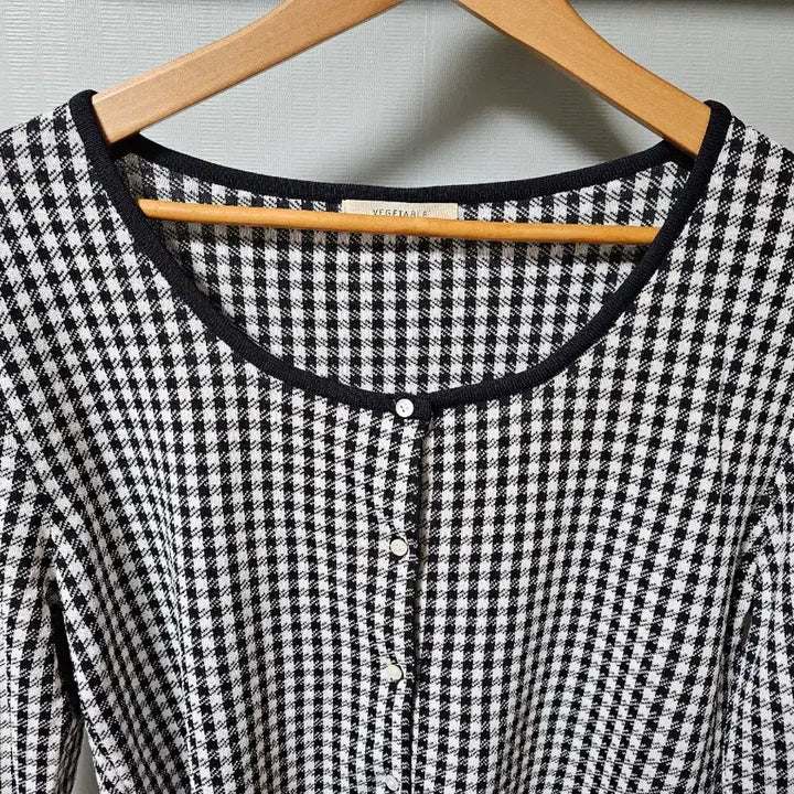 [BUNJANG] Vegetable Check Cardigan / 베지터블 체크 가디건 (새제품)