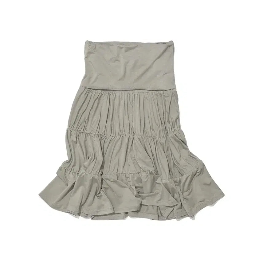 [SOLD OUT] 파르티멘토 우먼 jersey shirring tiered skirt