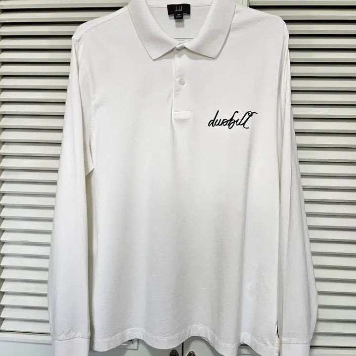 [BUNJANG] Dunhill Regular Fit Long Sleeve Polo Shirt / 던힐 신형 레귤러핏 긴팔 폴로 티셔츠 롱슬리브 골프웨어 L 100