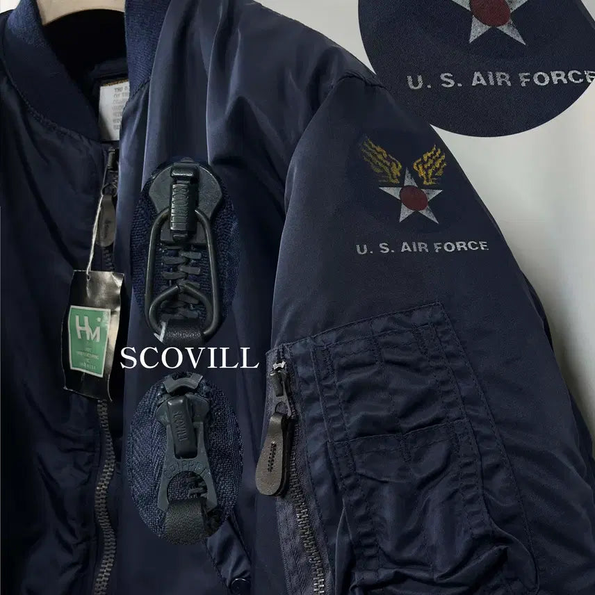 [BUNJANG] USAF B-15C Wool Pile Modified Flight Bomber Jacket / 80&