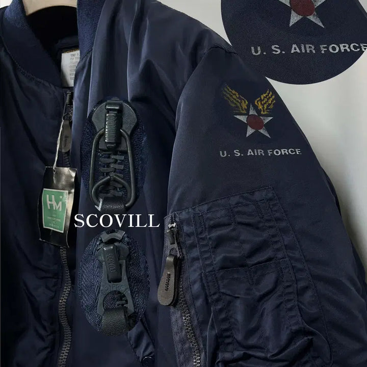 [BUNJANG] USAF B-15C Wool Pile Modified Flight Bomber Jacket / 80&