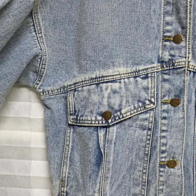 [BUNJANG] Vintage Denim Jacket SUCCESSFUL Embroidery / 빈티지 데님 자켓 청자켓 SUCCESSFUL 자수
