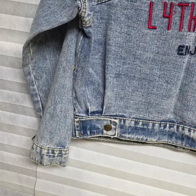 [BUNJANG] Vintage Denim Jacket SUCCESSFUL Embroidery / 빈티지 데님 자켓 청자켓 SUCCESSFUL 자수