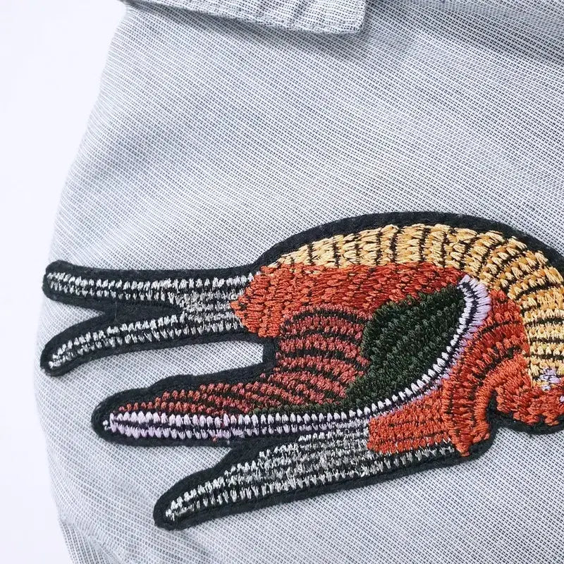 [BUNJANG] Valencia Embroidered Shirt Blouse / 발렌시아 자수 셔츠 블라우스