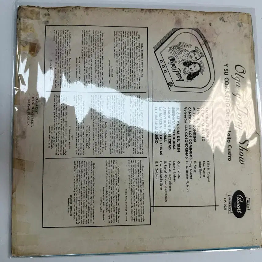 [BUNJANG] Olga &amp; Tony Show 1950s Panart US Original LP / [중고LP] 올가 앤 토니 쇼 50년대 Panart 미국 초반 팝니다