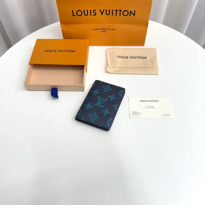 [BUNJANG] Louis Vuitton Shadow Organizer Wallet Navy Blue / [한정판] 루이비통 쉐도우 오거나이저 지갑 네이비 블루