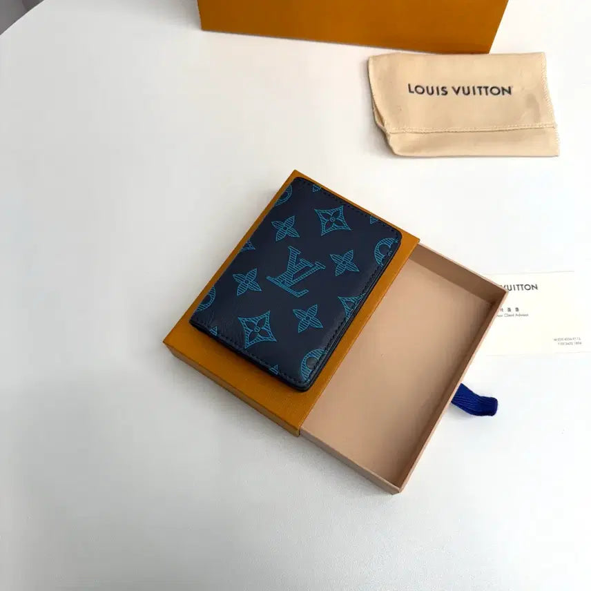 [BUNJANG] Louis Vuitton Shadow Organizer Wallet Navy Blue / [한정판] 루이비통 쉐도우 오거나이저 지갑 네이비 블루