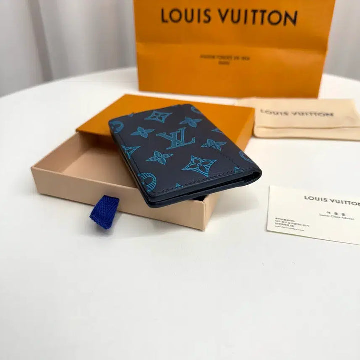 [BUNJANG] Louis Vuitton Shadow Organizer Wallet Navy Blue / [한정판] 루이비통 쉐도우 오거나이저 지갑 네이비 블루