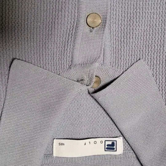 [BUNJANG] Fila Golf Rayon Polo Shirt / 휠라 골프 레이온 폴로티 니트 105