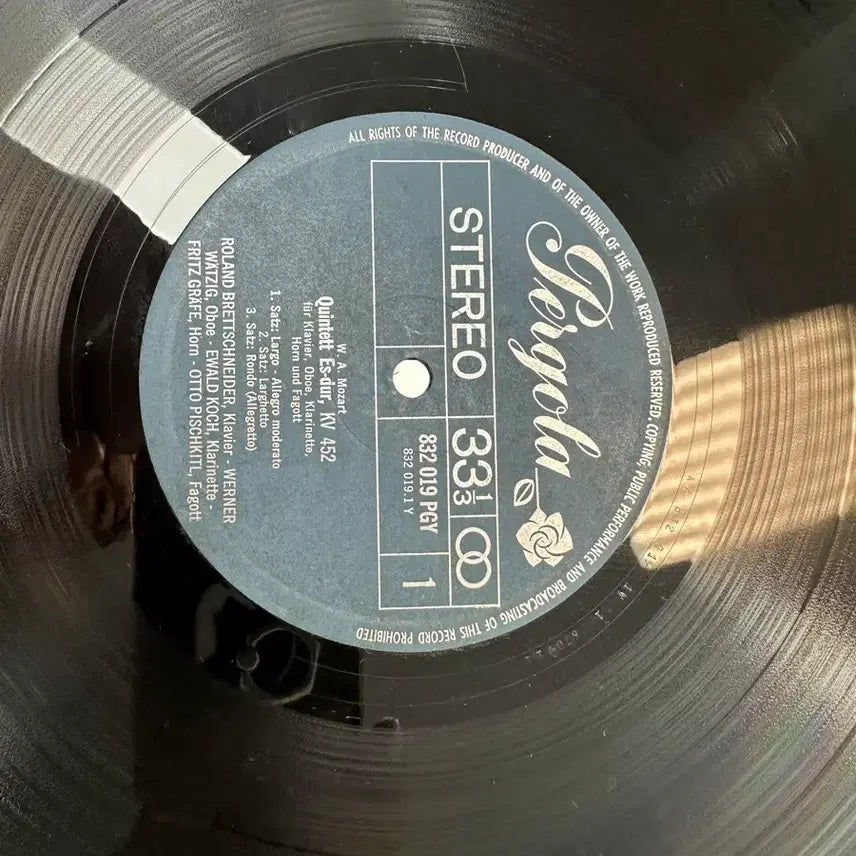 [BUNJANG] Mozart &amp; Beethoven Bläserquintette LP / 모차르트 베토벤 목관 오중주 Pergola 네덜란드 수입 LP팝니다