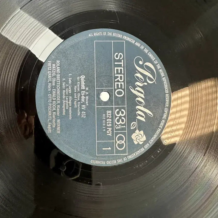 [BUNJANG] Mozart &amp; Beethoven Bläserquintette LP / 모차르트 베토벤 목관 오중주 Pergola 네덜란드 수입 LP팝니다