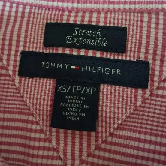 [BUNJANG] Tommy Hilfiger Pink Striped Shirt XS / 타미힐피거 핑크 셔츠 xs