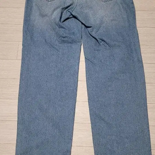 [BUNJANG] Field Walker Blue Washed Denim Wide Pants / 필드워커 블루 워싱 데님 와이드 팬츠