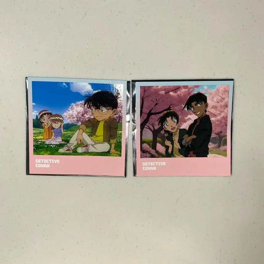 [SOLD OUT] 명탐정코난 아르누보 팝업 벚꽃엽서 코난+하이바라 / 헤이지 카즈하
