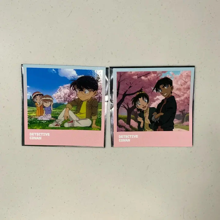 [SOLD OUT] 명탐정코난 아르누보 팝업 벚꽃엽서 코난+하이바라 / 헤이지 카즈하